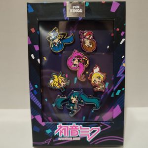 Hatsune Miku Enamel Pins Set Of 6 Official Crypton Collectible Brooches